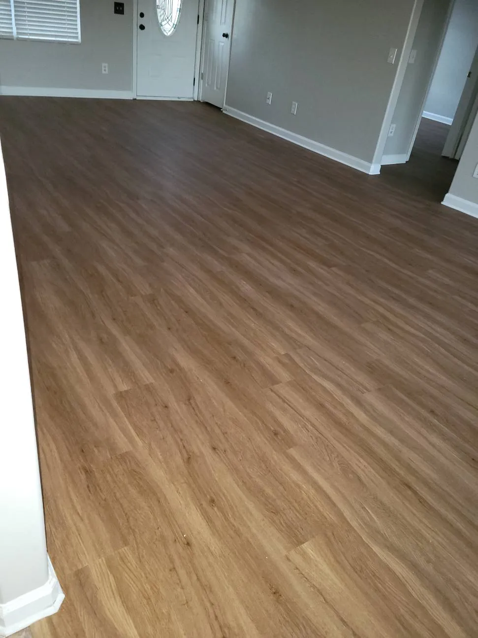 New hardwood Flooring in hallway of home