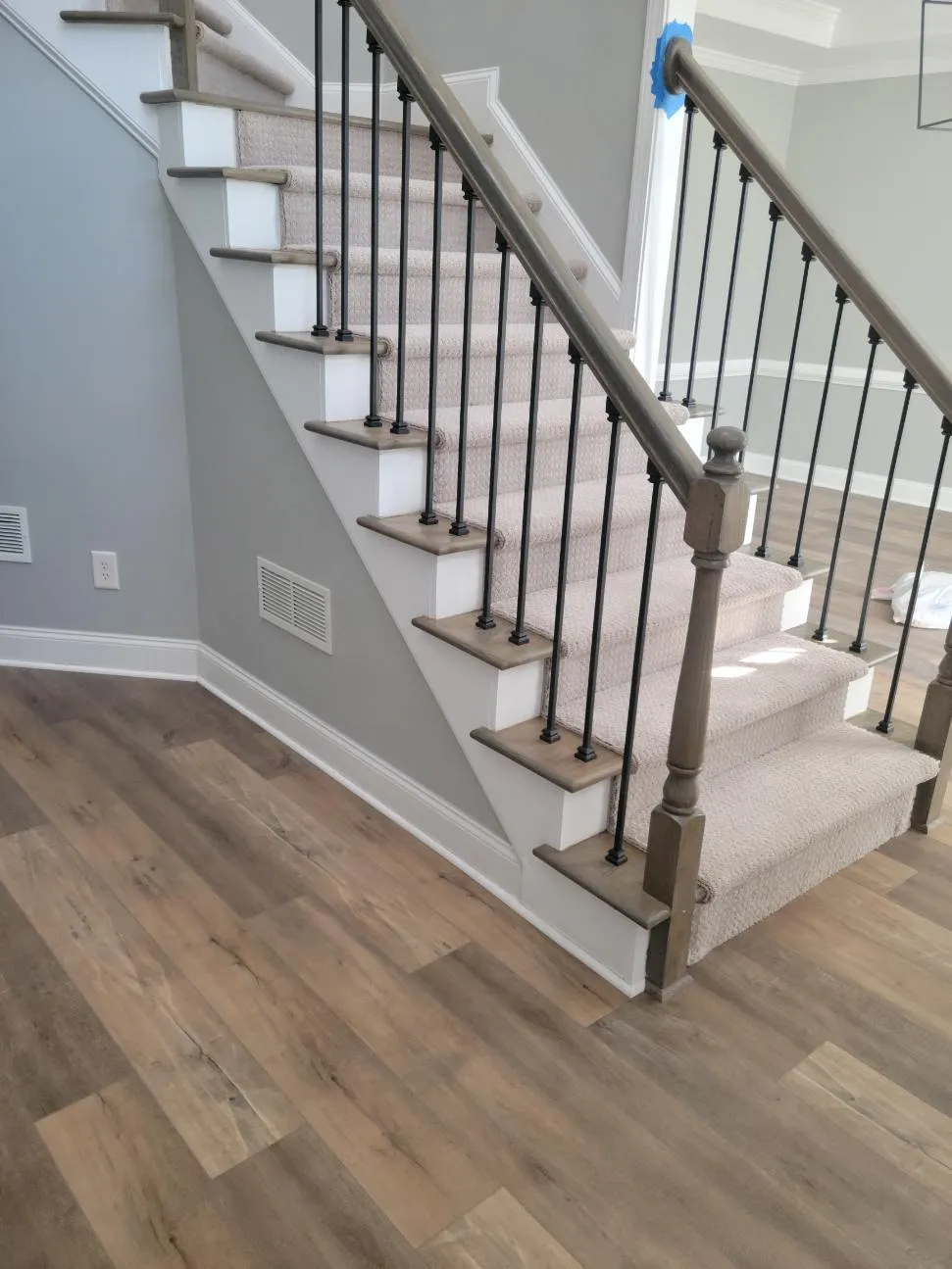 New Vinyl flooring with staircase